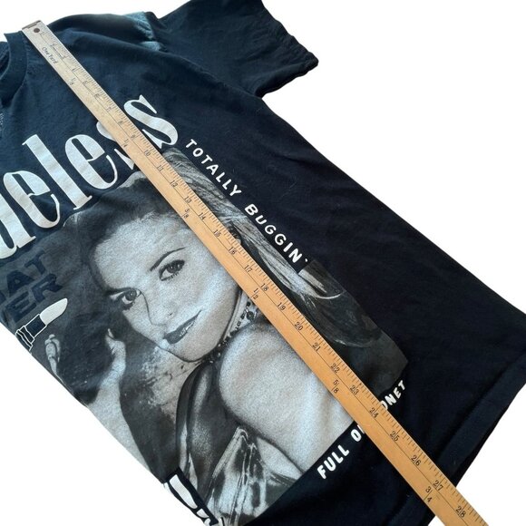 Clueless Graphic T-Shirt Alicia Silverstone Ugh As If Funny Novelty Black Size L - Picture 8 of 10